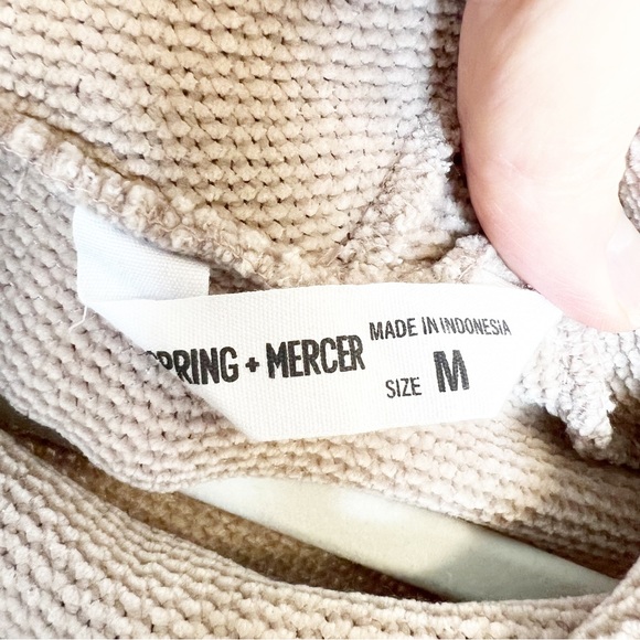 Spring + Mercer Taupe Cowl Neck Sweater Size Medium - Picture 7 of 10